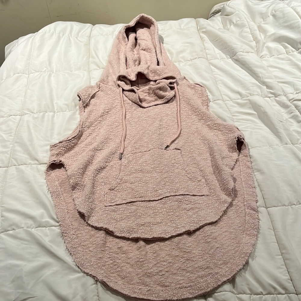 free people turtleneck hooded poncho